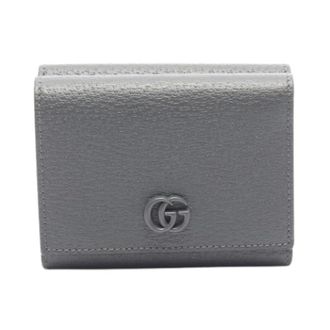 Gucci Pre-owned Vintage Tri-fold Portemonnee - Dames - Pre-owned - Grijs - Maat: ONE Size Leer