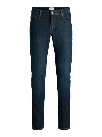 Jack & Jones Slim-fit-Jeans JACK & JONES JJIGLENN JJEVAN JJ 677 NOOS, Herren, Gr. 30, L&auml;nge 34, blau denim, Denim/Jeans, Obermaterial: 79% Baumwolle, 20% Lyocell, 