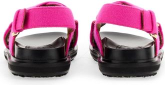 Marni Criss Cross Leather Sandal - Pink