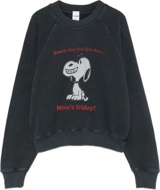 Re/Done Graphic-print Raglan-sleeve Sweatshirt
