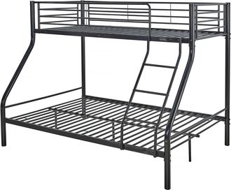 Habitat et Jardin Habitat Et Jardin - Litera Met&aacute;lica leo Incl. Somier - 90/140 X 190 Cm - Negro