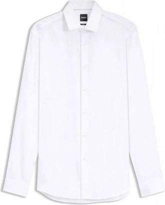 HUGO BOSS Overhemden > Nette Overhemden - Heren - Zakelijke Overhemden - Wit - 4XL - Overhemden