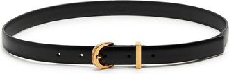 Khaite Luna Leather Belt - Black - 34 (UK12/ M)