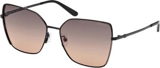 Guess Sunglasses, female, Black, 59 MM, Butterfly Sunglasses