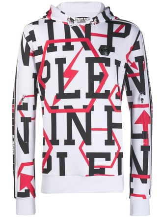 Philipp Plein Felpa con stampa - Bianco