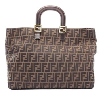 Fendi Pre-owned Fendi Large Zucca Canvas Twins Tote Ladies WN8STIZ9U0WEEVVM