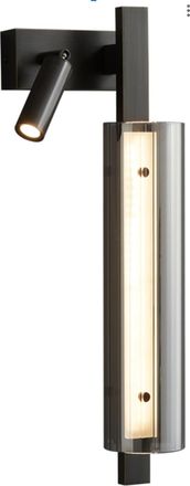OEM Selena - L&aacute;mpara De Pared Moderna / Luz Nocturna De 47 Cm, Color Negro