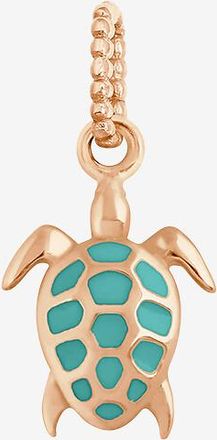 Gigi Clozeau Emaillierter Roségold-Anhänger Tortue Turquoise Vert