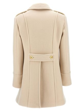Tom Ford Womens White Wool Coat Clothing