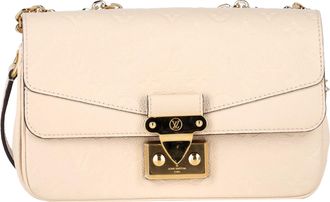Louis Vuitton Pre-owned Womens Marceau Monogram Shoulder Bag in Cream Empreinte Leather - Ivory Sheepskin - One Size