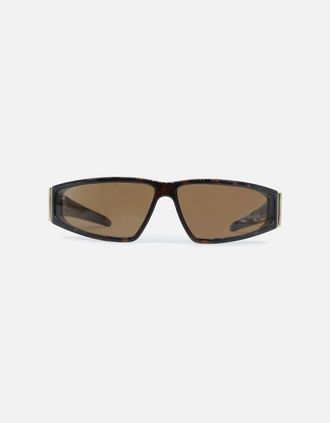 Alexander McQueen Alexander Mcqueen Mens Bio Injection Sunglasses Brown - Havana - Size: 0