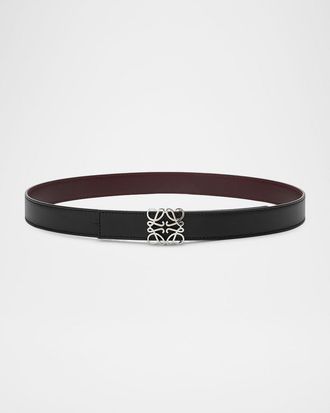 Loewe Anagram Bombe Calfskin Belt