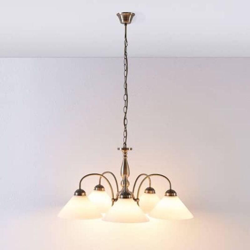 Lindby Pendelleuchte Ovelia – 4 Flammig, E27, 84 Cm Lang, Braun, Für Esstisch & Wohnzimmer