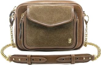 CLARIS VIROT Charly Crossbody Tas - Dames - Schoudertassen - Bruin - ONE Size - Katoen - Tassen