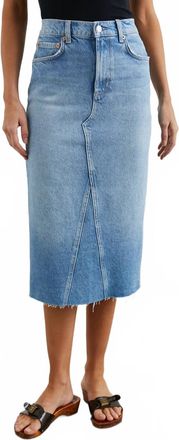 Rails Highland Raw Skirt In Baja Blue