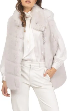 Gorski Genuine Shearling Vest, Reversible in Cream/cream at Nordstrom, Size X-Large