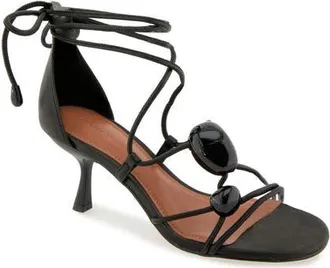 Rebecca Minkoff Lilibet Ankle Tie Sandal in Black at Nordstrom, Size 6.5