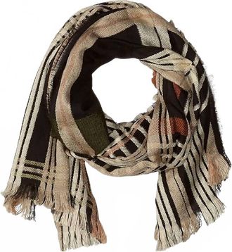 Echo Central Park Scarf In Black/tan