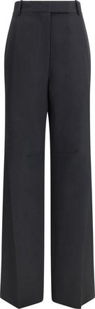 Tom Ford Womens Wide Leg Trousers - Black Wool - Size EU 32 (Womens)