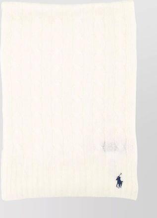 Polo Ralph Lauren cable knit scarf ribbed edges