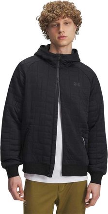 Under Armour Herenjack met capuchon, doorstikte pasvorm en doorlopende ritssluiting - Unstoppable (Zwart)