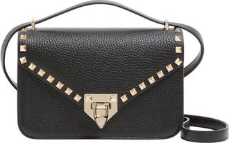 Valentino Garavani Black Rockstud Small Shoulder Bag