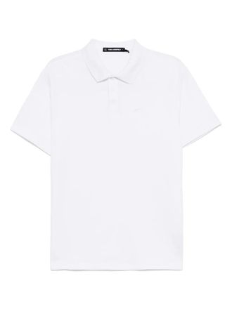 Karl Lagerfeld Kameo Logo Pique polo shirt - White