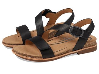 Aetrex Tamara Womens Sandals Black : EU 36 (US Womens 6-6.5) M (B), Leather