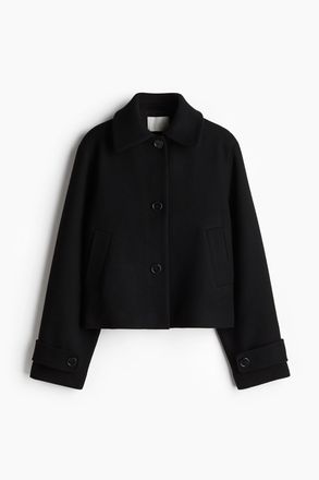 H&M Jacke mit Kragen - Schwarz