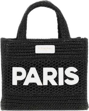 Rue Madam Mini Havana Tote met Gewatteerd Logo - Dames - Shoppers - Zwart - ONE Size - Katoen - Tassen