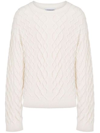 Moschino Trui met logoplakkaat - Wit