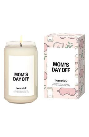 Homesick Moms Day Off Scented Candle in White at Nordstrom