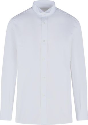 Maison Margiela Snapped White Cotton Shirt