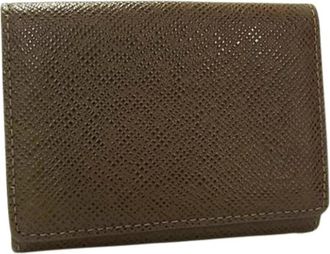 Louis Vuitton Pre-owned Leather Wallet - unisex - Vintage Accessoires - Bruin - ONE Size - Leer - Vintage