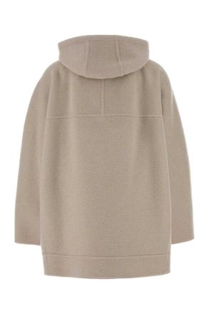 Ismad London Womens Cappuccino Cashmere Gradi Jacket Sabbia Exterior: Cappotti