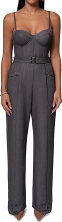 JLUXLABEL Sweetheart Aroma Bustier Jumpsuit in Grey at Nordstrom, Size X-Small