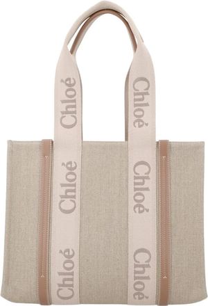 Chlo&eacute; Tote Bags, female, Beige, Size: ONE SIZE Woody