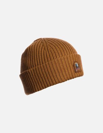 Parajumpers Mens Parajumpers Rib Hat Almond - Brown - Size: L-XL