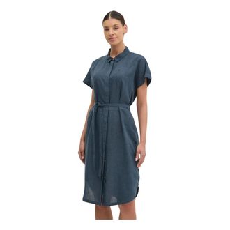Fj&auml;llr&auml;ven Kleedjes, Dames, Blauw, S, Hennep, &Ouml;vik Hampa Jurk