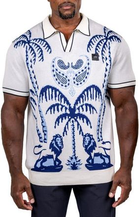 Maceoo Ascension Relaxed Polo in White at Nordstrom, Size 4