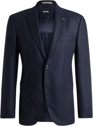 HUGO BOSS H-Janson-233 Blazer - Heren - Blazers - Blauw - L - Wol - Jassen
