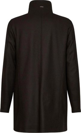Herno Long High-Collar Coat With Fur Lining