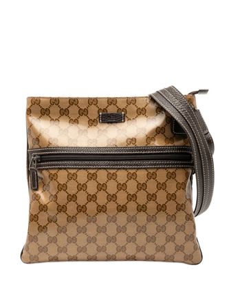Gucci 2000-2015 GG Crystal crossbody bag - Brown