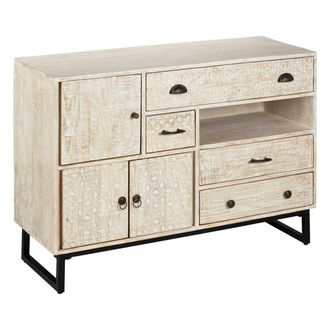 Atmosphera Aparador De 3 Puertas &laquo;ajay&raquo; - Madera De Mango Atmosphera Cr&eacute;ateur DInt&eacute;rieur