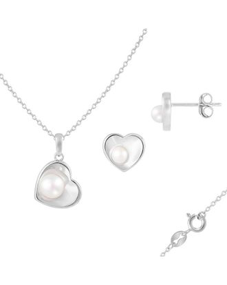 Splendid Pearls Silver 5-6Mm Pearl Set