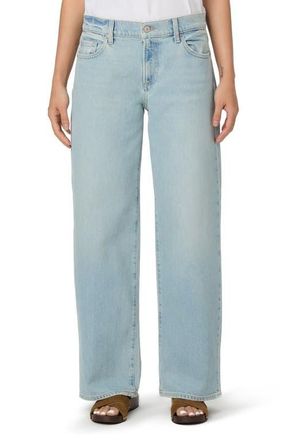Paige Dana Low Rise Relaxed Straight Leg Jeans in Culver at Nordstrom, Size 30