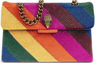 Kurt Geiger Borsa a spalla Fabric Kensington mini - Marrone