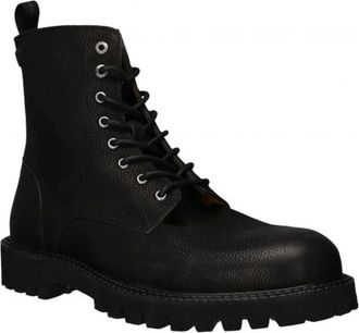 Salamander Zwarte Enkellaarzen voor Heren - Heren - Veterlaarzen - Zwart - 44 EU - Schoenen