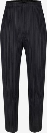 Issey Miyake Gerade Hose aus gepr&auml;gtem Krepp