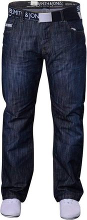 Smith & Jones Smith and Jones Mens Designer Batusa Straight Leg Regular Fit Relaxed Denim Jeans Waist 38 Leg 32 (38R) Stonewash- Batusa